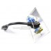 Placa Tapa Vga + HDMI 1.4 (4K+Ethernet 3D) pigtail + Jack RJ45 Cat6 ponchable Aluminio